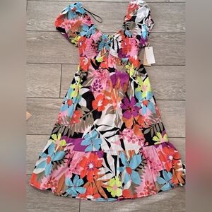 Brand New Paisley Sky Floral Multicolor Maternity Dress
